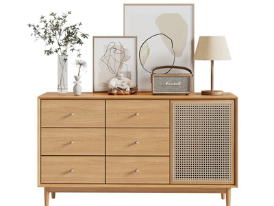 北欧实木玄关柜 边柜