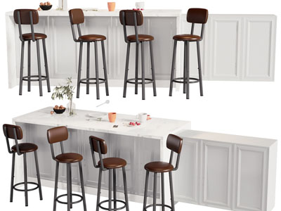 美式大理石吧台吧椅