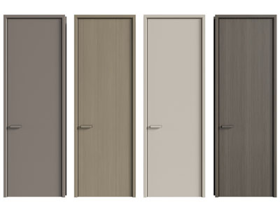 现代单扇平开门