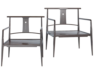 新中式休闲椅子 扶手椅子