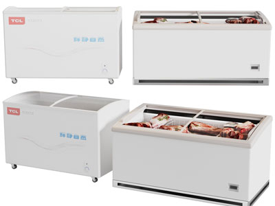 现代生鲜冰柜 冰箱 保鲜柜3d模型 现代生鲜冰柜 冰箱 保鲜柜