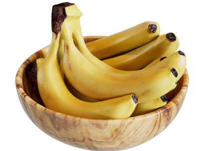 果盘里的香蕉水果食物