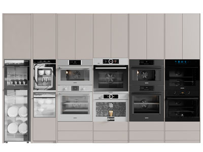 现代洗碗机、烤箱、咖啡机厨房电器3d模型 现代洗碗机、烤箱、咖啡机厨房电器