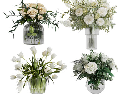 现代花瓶花卉