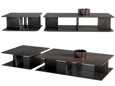 现代长方形茶几边几3d模型 现代长方形茶几边几