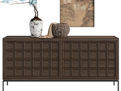 侘寂风玄关柜、边柜