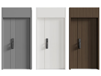 现代带密码锁的字母入户门