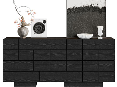 侘寂风玄关柜、边柜