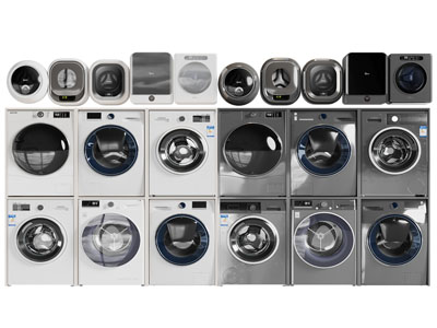 现代滚筒洗衣机、迷你洗衣机3d模型 现代滚筒洗衣机、迷你洗衣机