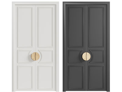 现代双扇平开门