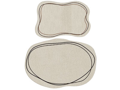 现代不规则圆形地毯3d模型 现代不规则圆形地毯