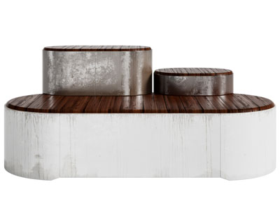 现代户外公共椅子