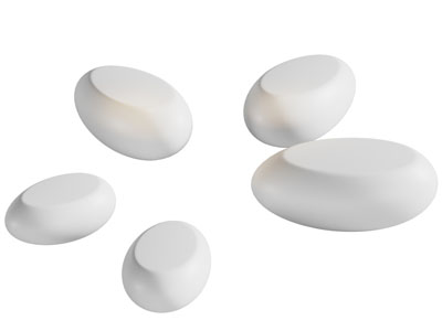 现代景观座椅、造石头公共椅子