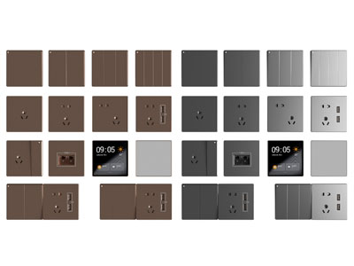 现代插座、开关面板3d模型 现代插座、开关面板