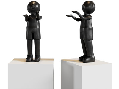 现代拖手向天仰望的小人雕塑雕刻3d模型 现代拖手向天仰望的小人雕塑雕刻
