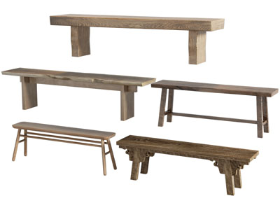 新中式实木长凳子