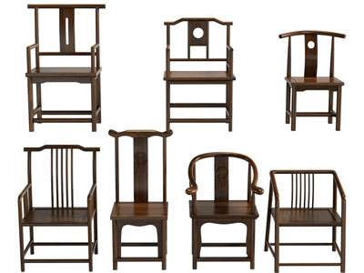 新中式实木扶手椅子、休闲椅子