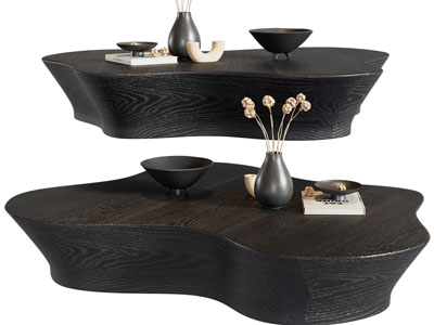 现代不规则茶几3d模型 现代不规则茶几