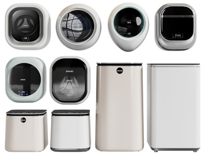 现代壁挂式迷你洗衣机3d模型 现代壁挂式迷你洗衣机