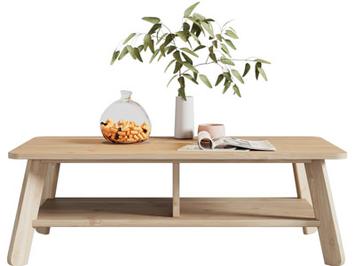 现代长凳、花瓶花卉、书籍摆件组合