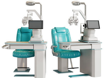 现代眼科检查仪器、验光仪3d模型 现代眼科检查仪器、验光仪