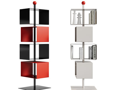 现代几何造书架、装饰架