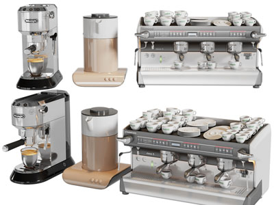 现代商用咖啡机3d模型 现代商用咖啡机