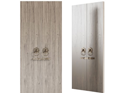 新中式柜门门环、拉手、门栓3d模型 新中式柜门门环、拉手、门栓