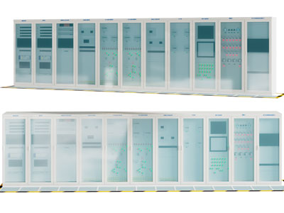 现代配电柜、控制台、配电箱3d模型 现代配电柜、控制台、配电箱