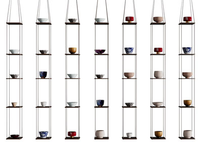 现代陶瓷杯子收纳架、展架