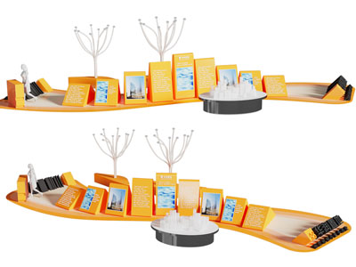 现代售楼处美陈、艺术展