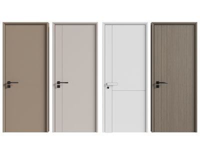 现代单扇平开门