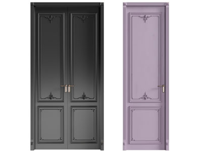 法式双扇、单扇平开门