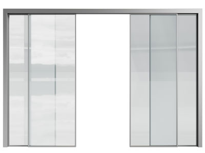 现代玻璃推拉门