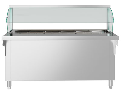 现代不锈钢快餐保温台、保温售饭台3d模型 现代不锈钢快餐保温台、保温售饭台