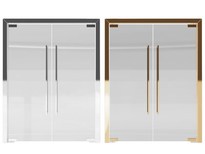 现代办公玻璃大门