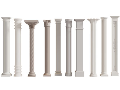 现代罗马柱子3d模型 现代罗马柱子