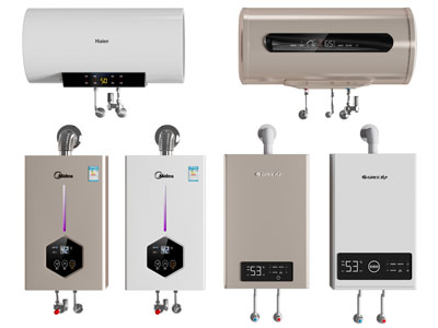 现代燃气热水器 壁挂式电热水器3d模型 现代燃气热水器 壁挂式电热水器
