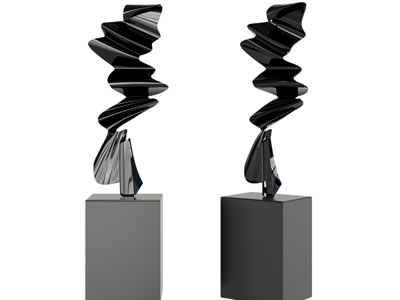 现代抽象工艺品摆件组合