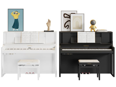 现代钢琴 琴凳3d模型 现代钢琴 琴凳