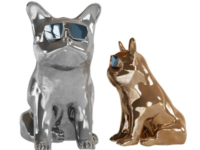 现代戴眼镜的小狗雕塑雕刻3d模型 现代戴眼镜的小狗雕塑雕刻