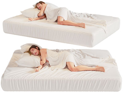 现代睡在床垫上的女人 女子 人物