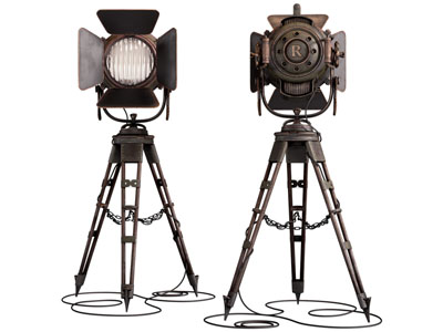 工业风loft聚光灯 落地灯