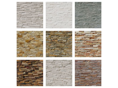 现代文化石背景墙