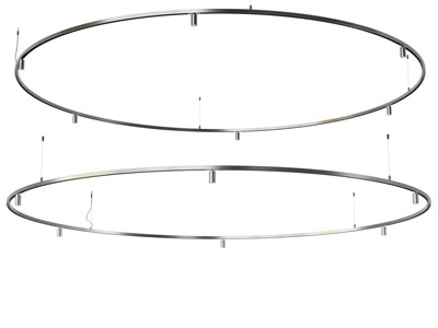 现代金属圆圈吊灯