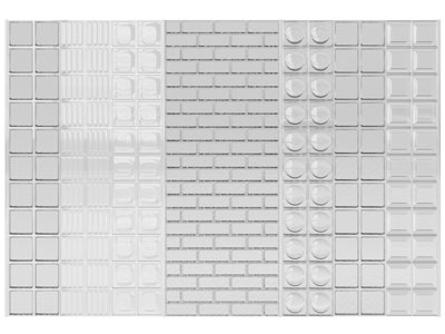 现代玻璃砖隔断3d模型 现代玻璃砖隔断