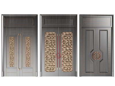 新中式大门 双开门
