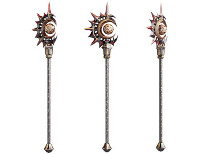 现代权杖游戏道具 武器3d模型 现代权杖游戏道具 武器