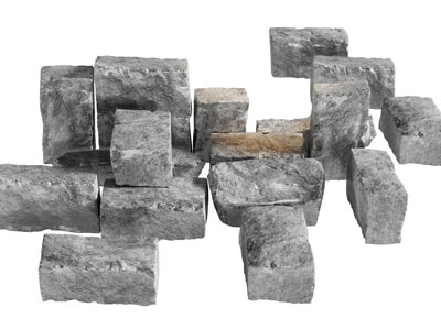 现代水泥块 混凝土石头