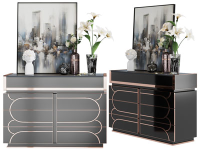 现代轻奢玄关柜 边柜